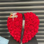 3D Boyutlu Solmayan Çiçek Kalp 101 adet