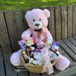 Pembe Peluş Ayıcıklı Aşk Sepeti