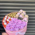 Pembe Kutuda Çikolata, Gül ve Peluş Ayıcıklar
