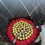 Kırmızı Gül ve Rocher Buketi