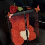 Büyük Boy Teddy Bear ve Kırmızı Gül